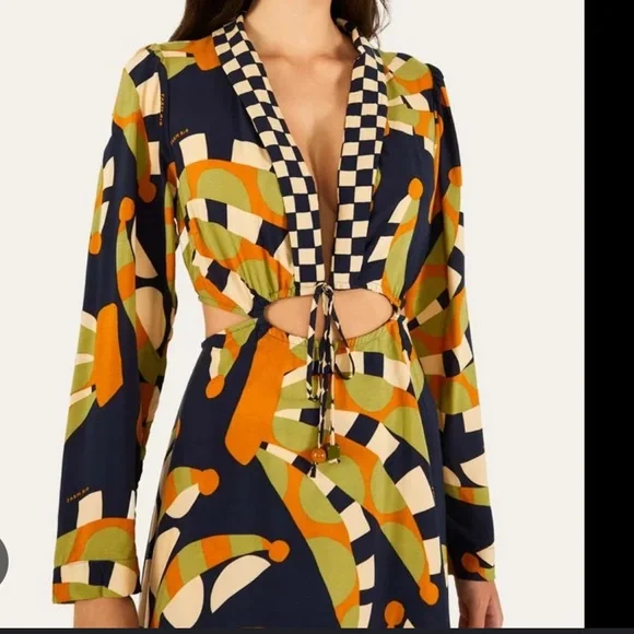 Farm Rio long long cropped dress - Picture 1 of 12